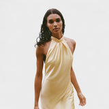 Gala - Satiinist Halter Kleid