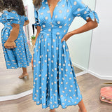 Mónica - Elegantne Täpiline Kleid