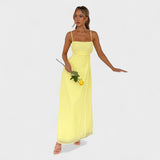 Flóssi - Kollane maxi kleit