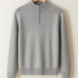 Kootud Pullover - Poolne Lukk