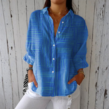 Clara - Sinine Triibuline Blus