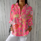 Joana - Troopiline Blus Ehtne Lillemuster