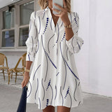 Daniela - Geomeetrilise Mustriga Särk Kleid